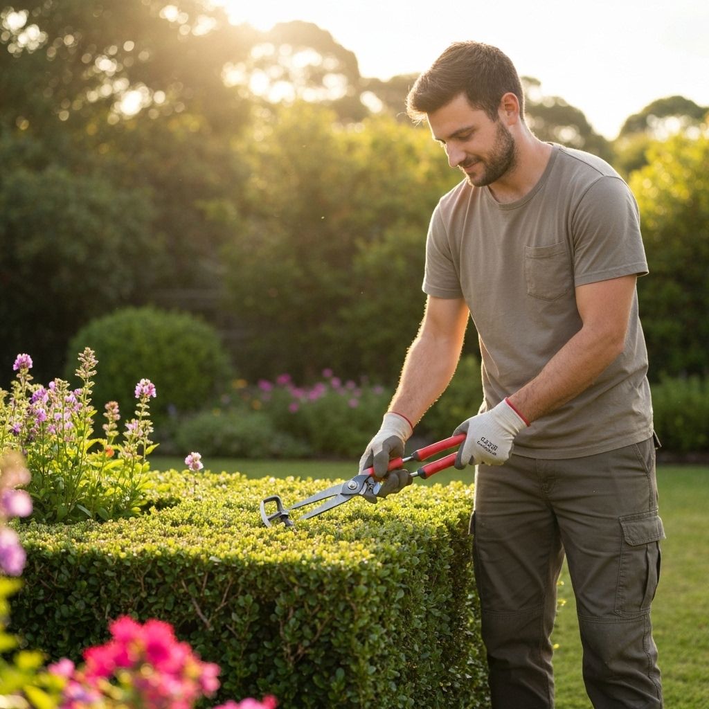 Professional landscaping work